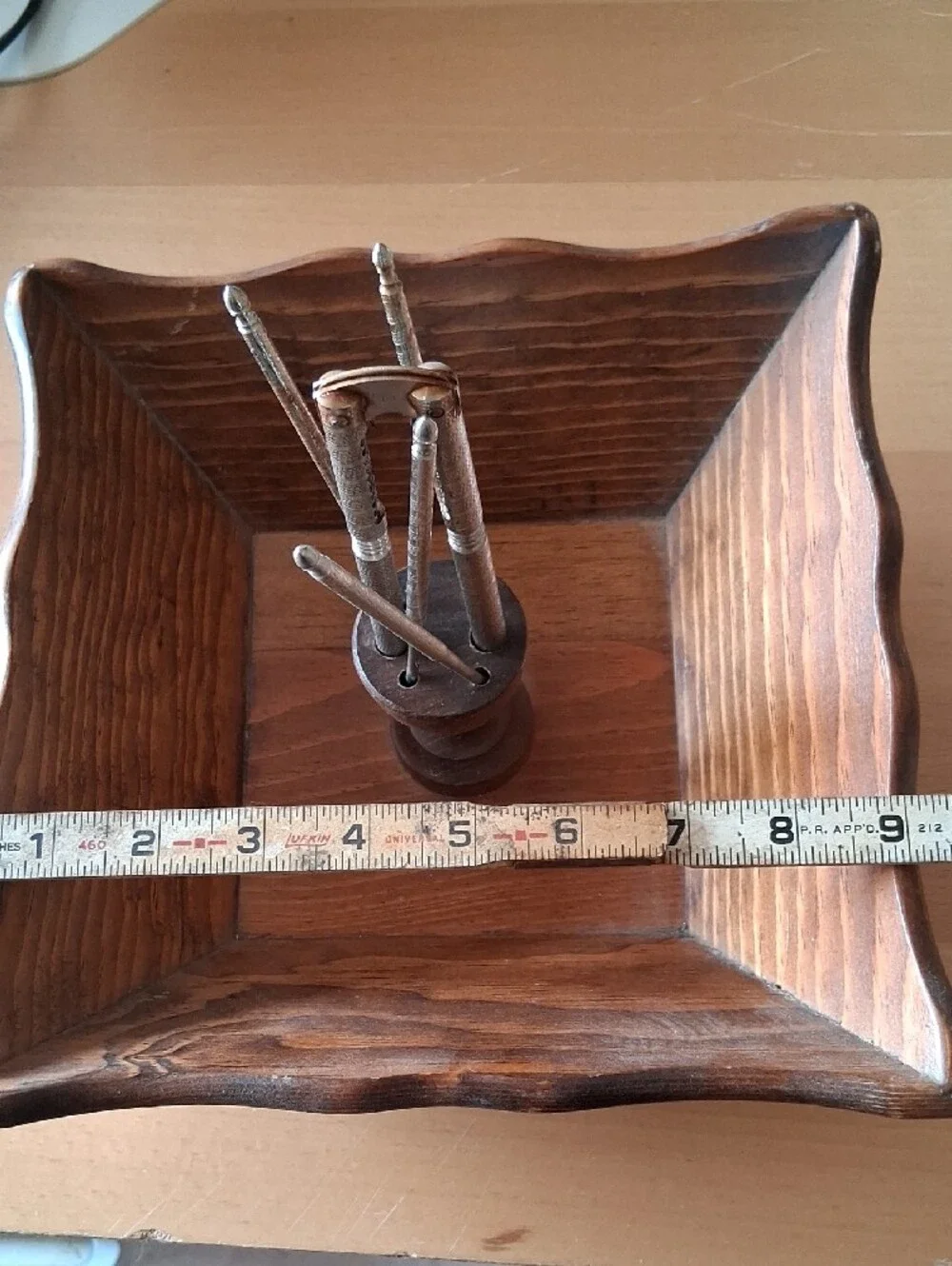 Vintage Nut Bowl With Cracker and Four Picks